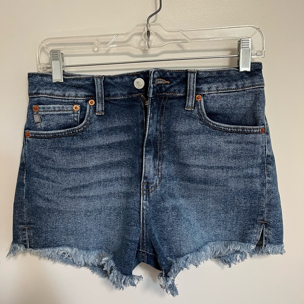 Just USA Blue Jean Shorts Distressed Cut-Off Style